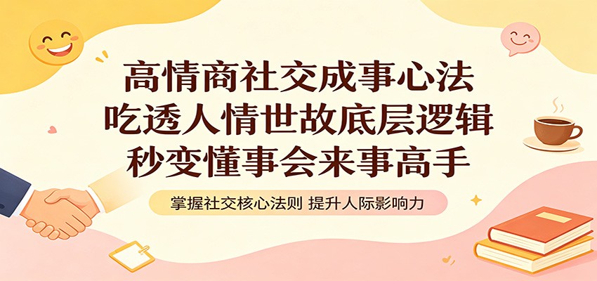 高情商社交成事心法：吃透人情世故底层逻辑，秒变懂事会来事高手-项目汇