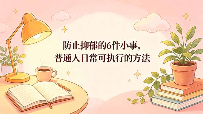 付费文章：防止抑郁的6件小事，普通人日常可执行的方法-项目汇