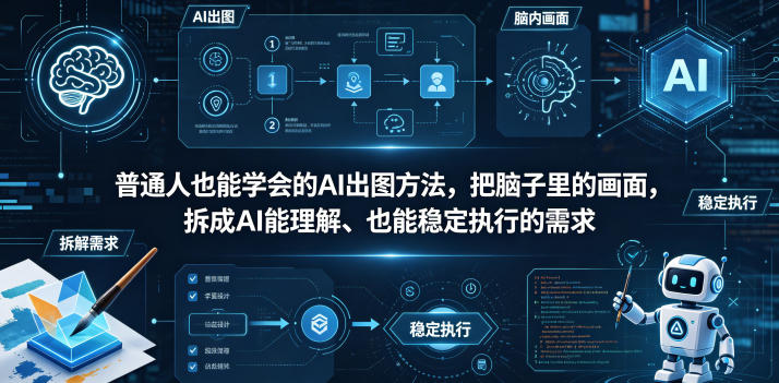 普通⼈也能学会的AI出图⽅法，把脑子里的画面，拆成AI能理解、也能稳定执行的需求【文档】-项目汇