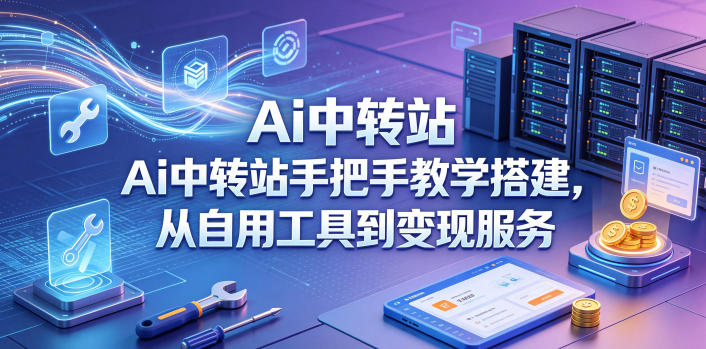 Ai中转站手把手教学搭建，从自用工具到变现服务-项目汇