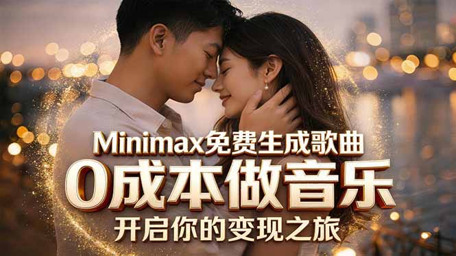 Minimax免费生成歌曲实测！0成本做音乐，说唱流行Lofi一键生成-项目汇