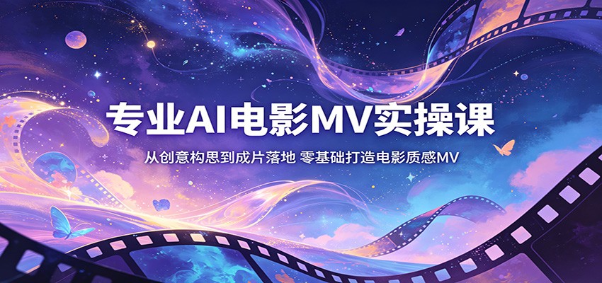 专业AI电影MV实操课：从创意构思到成片落地，零基础打造电影质感MV-项目汇