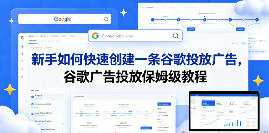 新手如何快速创建一条谷歌投放广告，谷歌广告投放保姆级教程-项目汇