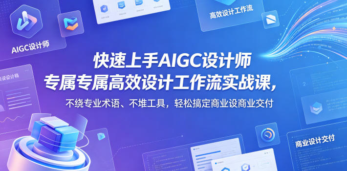 快速上手AIGC设计师专属高效设计工作流实战课，不绕专业术语、不堆工具，轻松搞定商业设计交付-项目汇