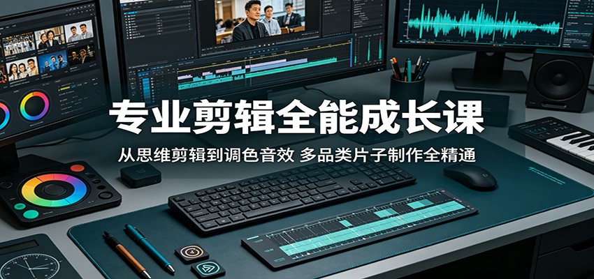 专业剪辑全能成长课：从思维剪辑到调色音效，多品类片子制作全精通-项目汇