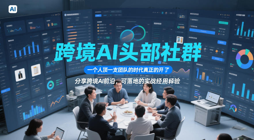 跨境AI头部社群，一个人顶一支团队的时代真正的开始了，分享跨境AI前沿，可落地的实战经验(更新5月11日)-项目汇