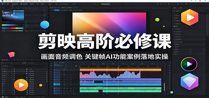 剪映高阶必修课：画面音频调色，关键帧AI功能案例落地实操-项目汇