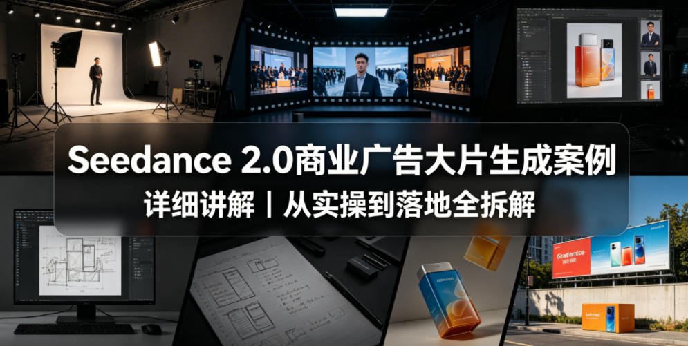 Seedance 2.0商业广告大片生成案例详细讲解｜从实操到落地全拆解-项目汇