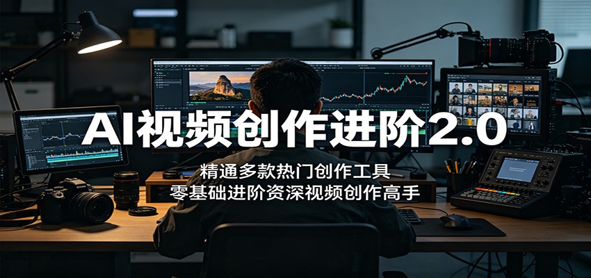 AI视频创作进阶2.0：精通多款热门创作工具，零基础进阶资深视频创作高手-项目汇