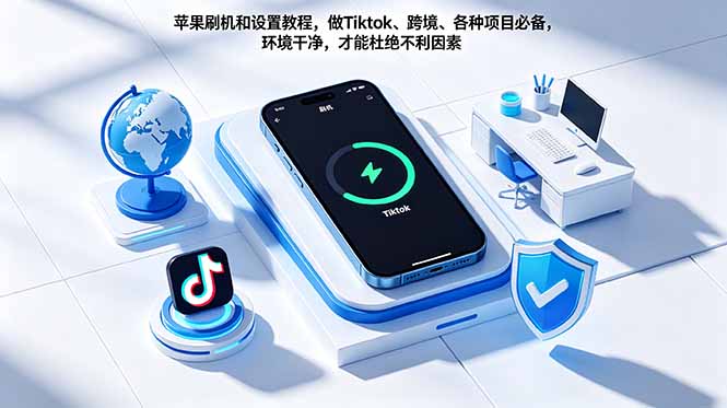 苹果刷机和设置教程，做Tiktok、跨境、各种项目必备，环境干净，才能杜绝不利因素-项目汇