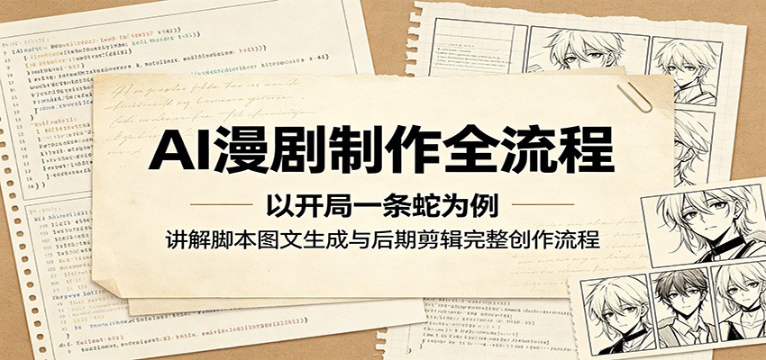 AI漫剧制作全流程:以开局一条蛇为例,讲解脚本图文生成与后期剪辑完整创作流程-项目汇