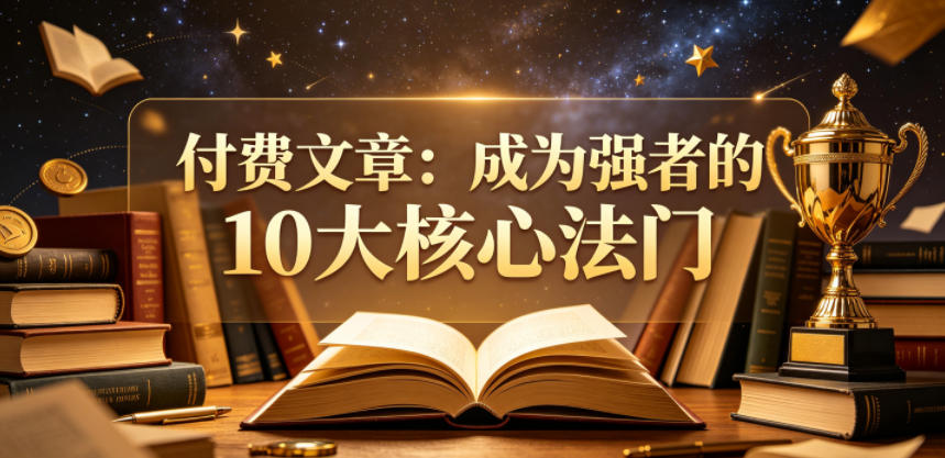 付费文章:成为强者的10大核心法门-项目汇