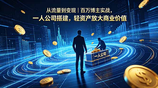 从流量到变现|百万博主实战,一人公司搭建,轻资产放大商业价值-项目汇