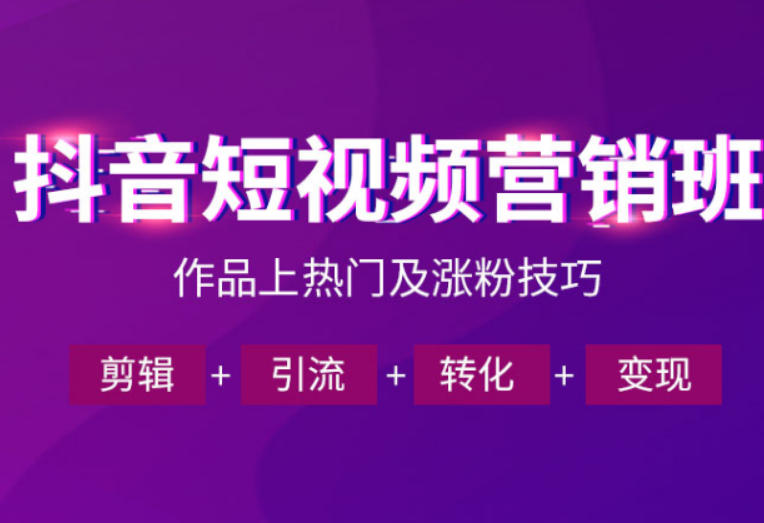 抖音短视频运营班,一门课学会作品上热门及涨粉技巧,引流转化剪辑变现(2026年5月)-项目汇