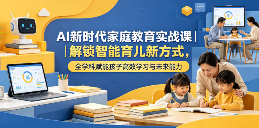 AI新时代家庭教育实战课|解锁智能育儿新方式,全学科赋能孩子高效学习与未来能力-项目汇
