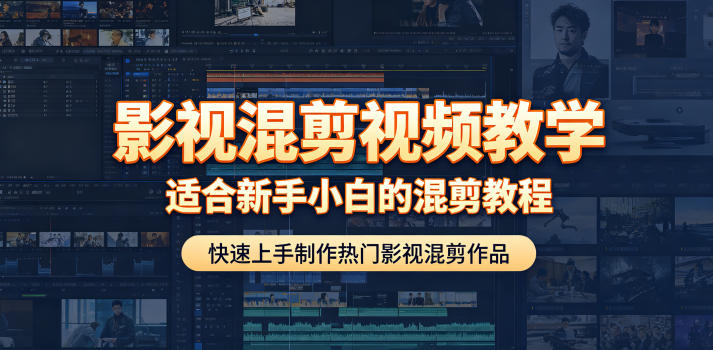 影视混剪视频教学，适合新手小白的混剪教程，快速上手制作热门影视混剪作品-项目汇