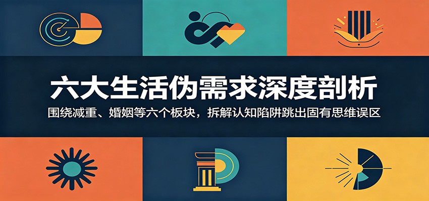 六大生活伪需求深度剖析:围绕减重、婚姻等六个板块,拆解认知陷阱跳出固有思维误区-项目汇