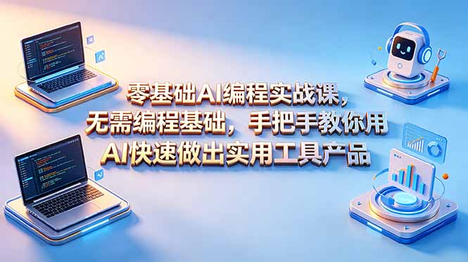 零基础AI编程实战课-更新,无需编程基础,手把手教你用AI快速做出实用工具产品-项目汇
