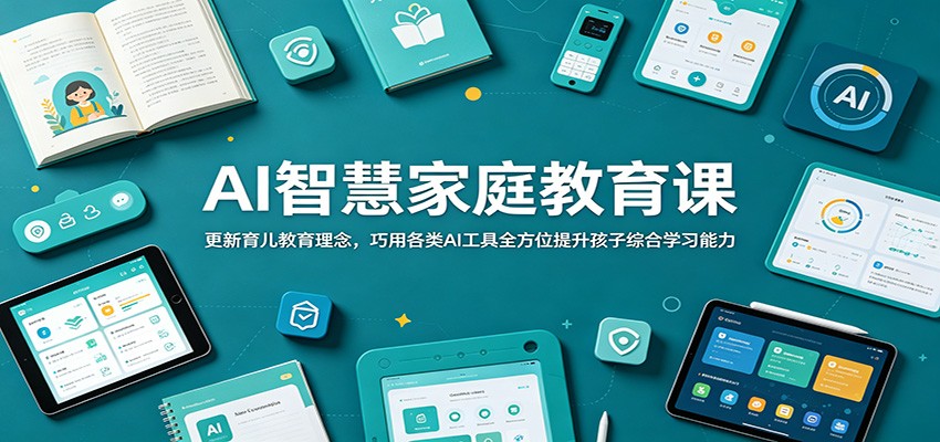 AI智慧家庭教育课:更新育儿教育理念,巧用各类AI工具全方位提升孩子综合学习能力-项目汇