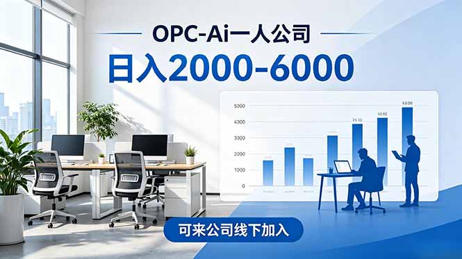 2026创业新风口—OPC一人公司模式震撼首发!日收益2000-6000+,项目绿色长久,安全稳健,合...-项目汇