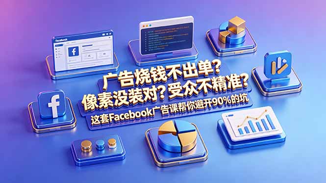 广告烧钱不出单?像素没装对?受众不精准?这套Facebook广告课帮你避开90%的坑-原创双语字幕-项目汇