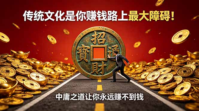 付费文章：传统文化是你赚钱路上最大障碍！中庸之道让你永远赚不到钱-项目汇