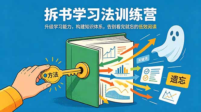 拆书学习法训练营，升级学习能力，构建知识体系，，告别看完就忘的低效阅读-项目汇