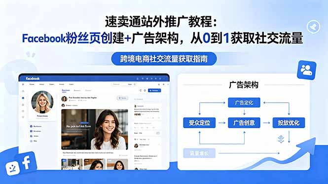 速卖通站外推广教程:Facebook粉丝页创建+广告架构,从0到1获取社交流量-项目汇