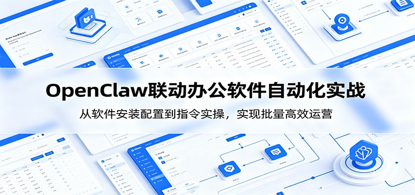 OpenClaw自动化实操课:从软件安装配置到指令实操,实现批量高效运营-项目汇