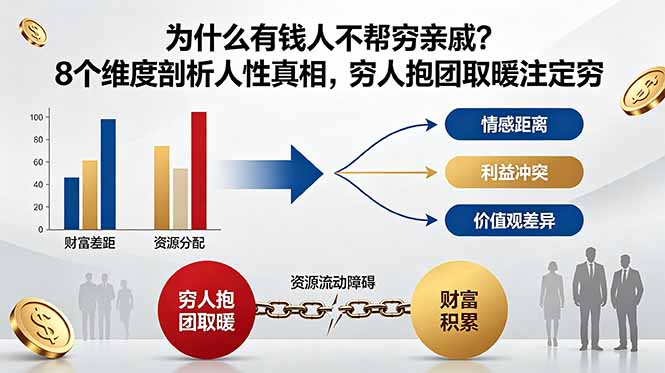 付费文章：为什么有钱人不帮穷亲戚？8个维度剖析人性真相，穷人抱团取暖注定穷-项目汇