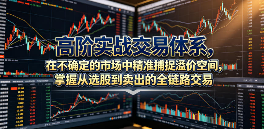 高阶实战交易体系,在不确定的市场中精准捕捉溢价空间,掌握从选股到卖出的全链路交易心法(更新6月)-项目汇
