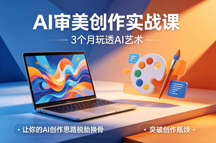 AI审美创作实战课,3个月玩透AI艺术,让你的AI创作思路脱胎换骨,突破创作瓶颈(更新0617)-项目汇