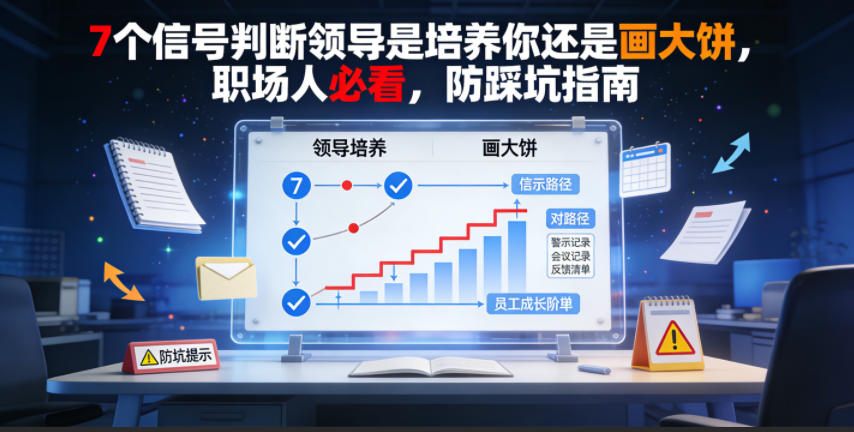 付费文章:7个信号判断领导是培养你还是画大饼,职场人必看,防踩坑指南-项目汇