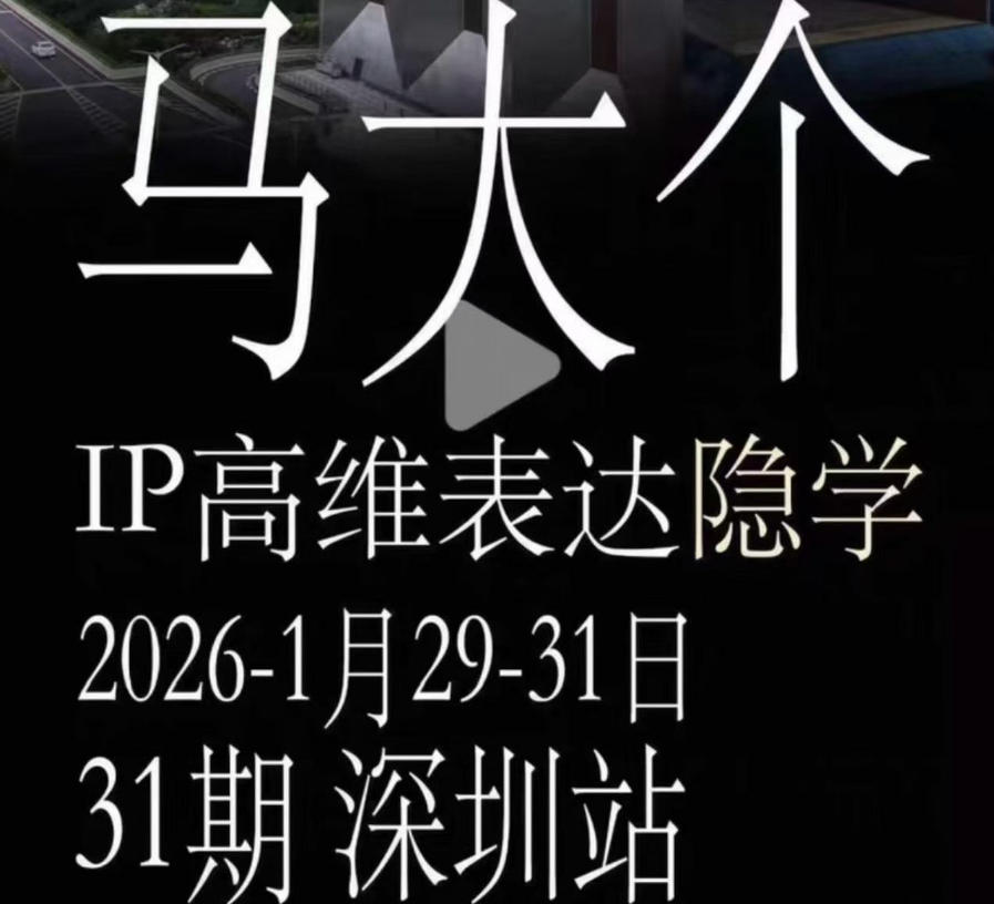 马大个《IP高维表达》全套12800线下大课笔记,手把手教你打造个人IP-项目汇