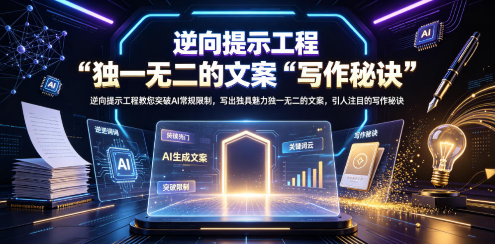逆向提示工程教您突破AI常规限制,写出独具魅力独一无二的文案,引人注目的写作秘诀【原创双语字幕】-项目汇