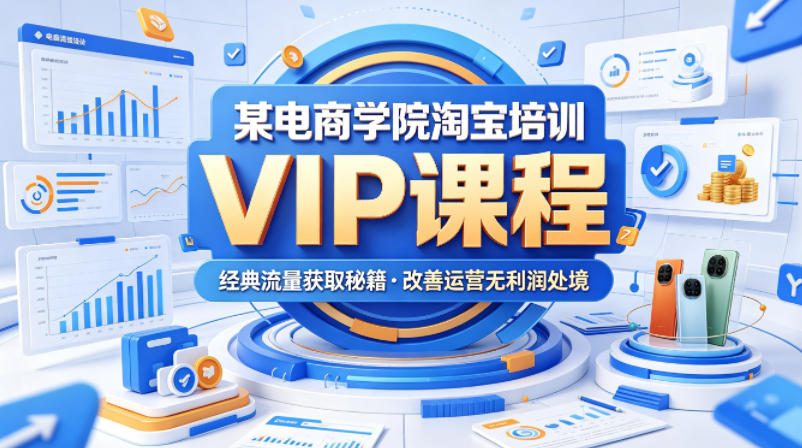 某电商学院淘宝培训VIP课程，各种经典有用的流量获取秘籍，改善运营产品没利润的处境(2026年6月)-项目汇