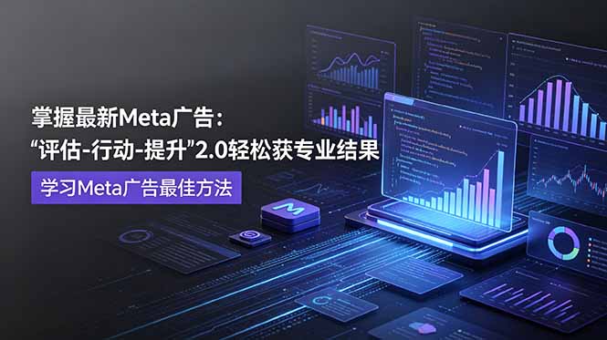掌握最新的Meta广告,通过“评估-行动-提升”2.0版本轻松获得专业级结果。学习目前学习Meta广告的最佳方法-项目汇