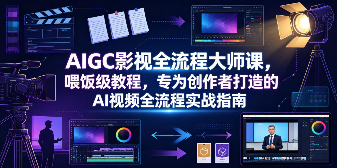 AIGC影视全流程大师课，喂饭级教程，专为创作者打造的AI视频全流程实战指南-项目汇