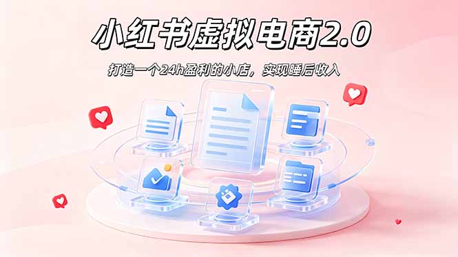 2026 年最强风口掘金项目：AI小红书虚拟电商，布局搜索流量，每日躺赚500+-项目汇