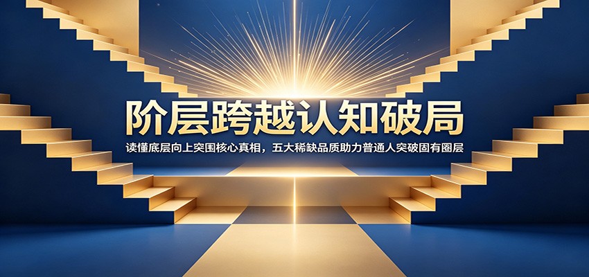 阶层跨越认知破局：读懂底层向上突围核心真相，五大稀缺品质助力普通人突破固有圈层-项目汇