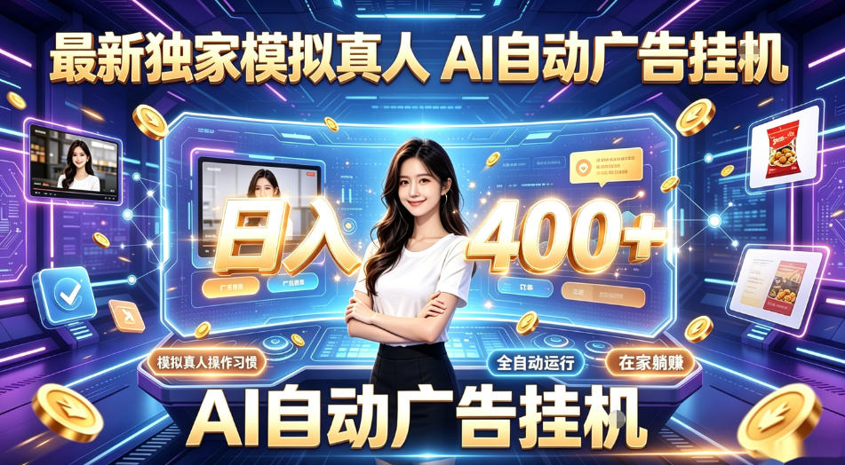 最新独家模拟真人，AI自动挂号挂G，日入400+，全程全自动运行，无需人工【揭秘】-项目汇