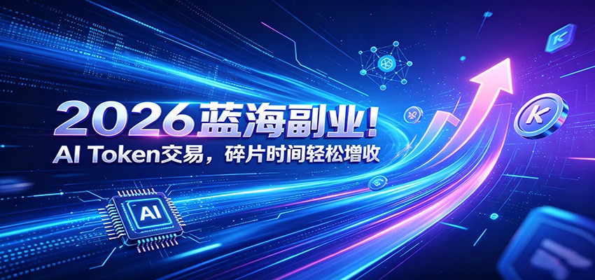 2026蓝海副业！AI Token交易，碎片时间轻松增收-项目汇