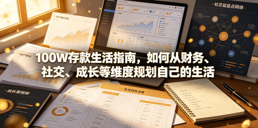 付费文章：100W存款生活指南，如何从财务、社交、成长等维度规划自己的生活-项目汇