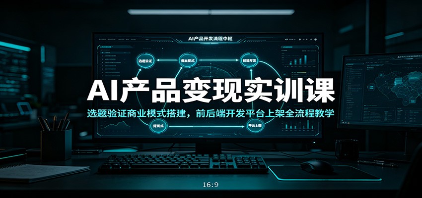AI产品变现实训课：选题验证商业模式搭建，前后端开发平台上架全流程教学-项目汇