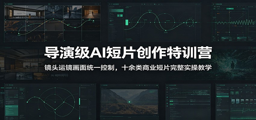 导演级AI短片创作特训营：镜头运镜画面统一控制，十余类商业短片完整实操教学(更新)-项目汇
