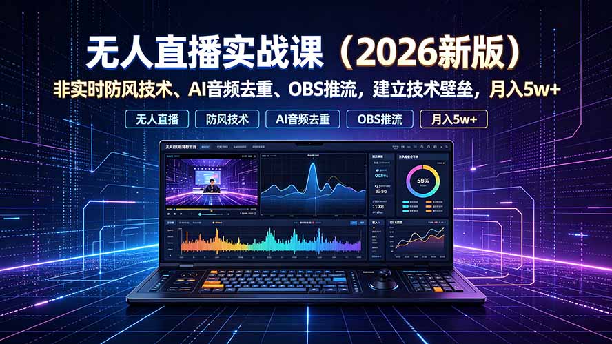 无人直播实战课(更新7月-项目汇