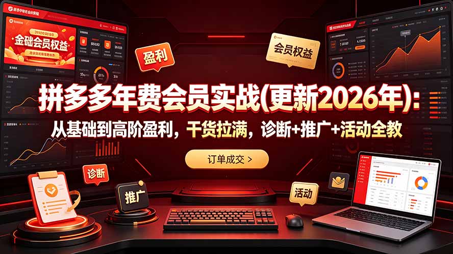 拼多多年费会员实战(更新2026年-项目汇