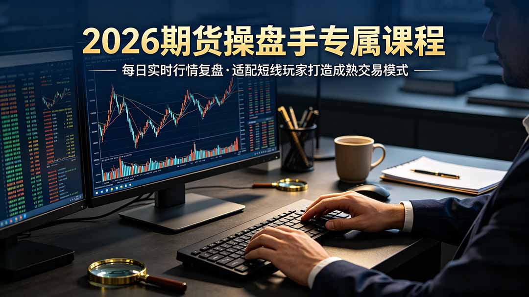 2026期货操盘手专属课程-更新7月11，每日实时行情复盘，适配短线玩家打造成熟交易模式-项目汇