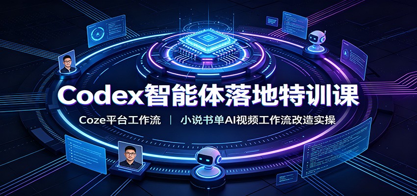 Codex智能体落地特训课：Coze平台工作流，小说书单AI视频工作流改造实操-项目汇