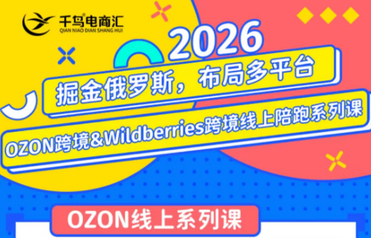 千鸟跨境·26年OZON&wildberries跨境店线上陪跑训练营(更新)-项目汇